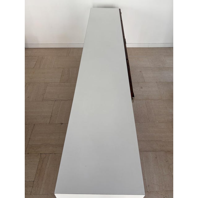 Sideboard in White Formica and Dark Wood, Italy, 1960s For Sale - Image 17 of 18