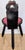 Wood Vintage Spanish Brutalist Tripod Chair With Red Leather Upholstery For Sale - Image 7 of 14