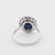 Early 20th Century 2.3 carat Sapphire and Diamond Platinum Ring, Size 7 For Sale - Image 5 of 5
