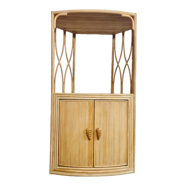 Rattan Etagere Bar For Sale
