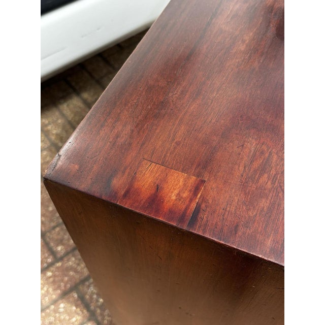 Brown Small Georgian Mahogany Chest of Drawers For Sale - Image 8 of 13
