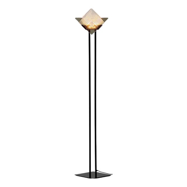 Floor Lamp with Murano Glass, Italy, 1980s For Sale