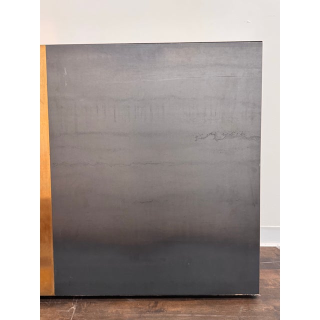 Ken Fulk Custom Long Wall-Mounted Zinc + Brass Headboard For Sale - Image 11 of 12