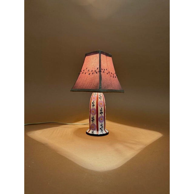 Art Deco Ceramic Table Lamp, France, 1930, in Good conditions. Designed 1920 to 1949 European Plug (up to 250V).The wiring...