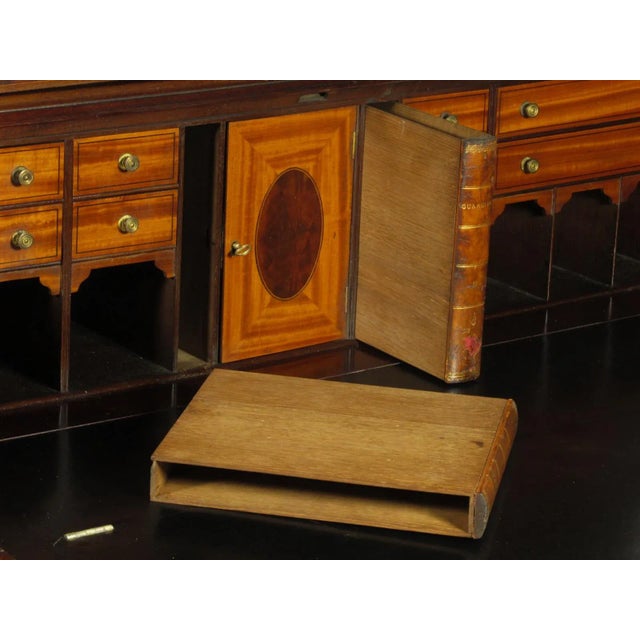 Brown 19th-C. English Bookcase Secretary For Sale - Image 8 of 12