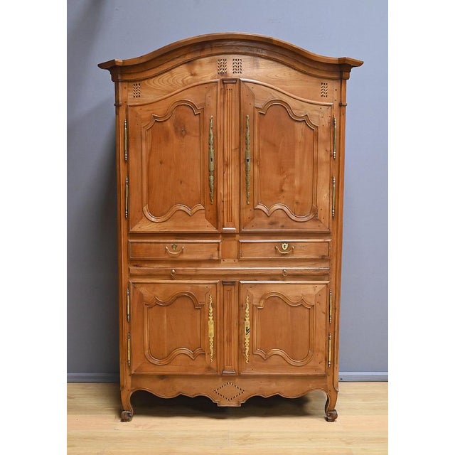 Four-Door Cherrywood Cabinet, 1800s For Sale - Image 5 of 18