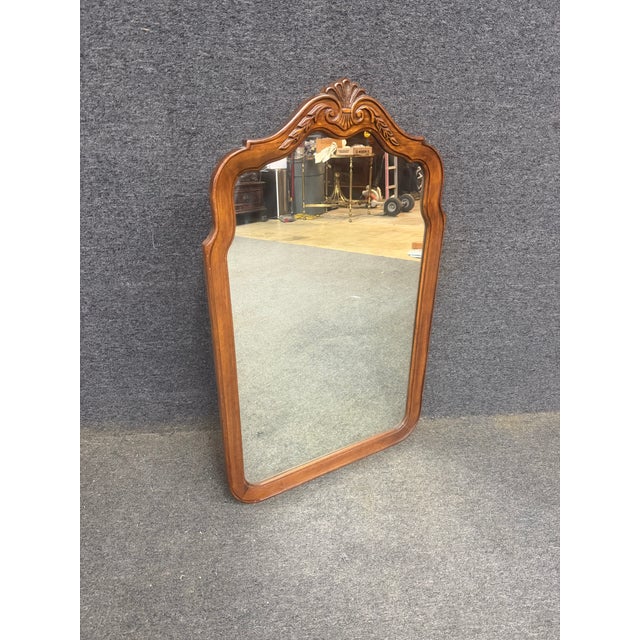 Wood Lenoir French Style Cherry Carved Mirror For Sale - Image 7 of 7