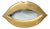 Gold Leaf Plaster Lip Mirror, 1970s For Sale