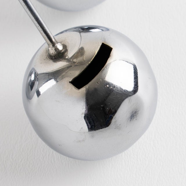 1930s Art Deco Giant Chrome Cherries Barware Cocktail Picks by Gouaille - 11 pcs For Sale - Image 11 of 11