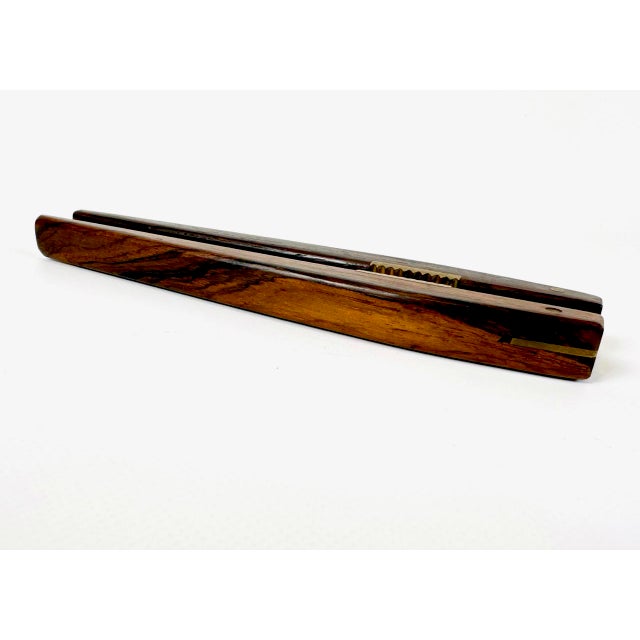 Mid-Century Modern Mid-Century Rosewood and Brass Nutcracker attributed to Poul Knudsen, 1950s For Sale - Image 3 of 8