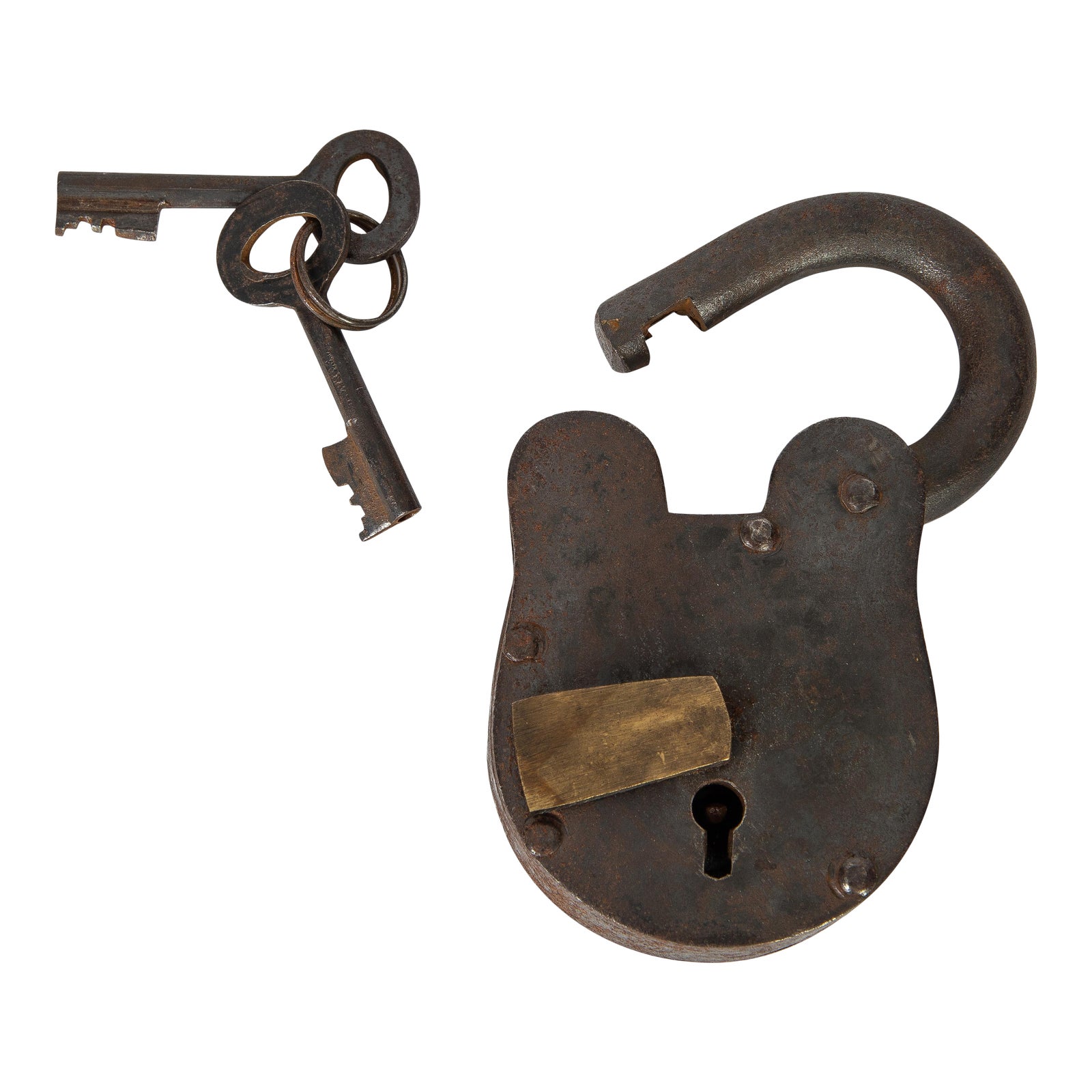 Antique Style Reproduction Padlock Lock and Key Chairish
