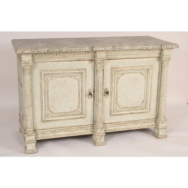 Grisaille Painted Antique Empire Style Buffet For Sale - Image 4 of 13