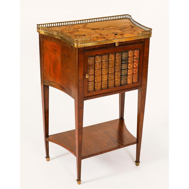 Antique French Walnut and Tulipwood Bedside Cabinets, 1900s, Set of 2 For Sale - Image 6 of 18