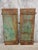 Metal Antique Iron Doors in Green, 1890s, Set of 2 For Sale - Image 7 of 13