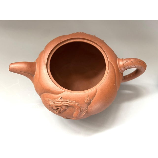 Vintage Yixing Transformation of Fish to Dragon Teapot For Sale - Image 9 of 12