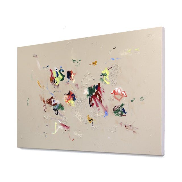 Contemporary Jack Straw - Original Abstract Mixed Media Graffiti Inspired Painting on Canvas by Amber Goldhammer For Sale - Image 3 of 9