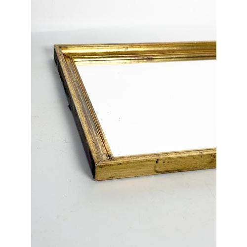 Wood Gilded Mirror with Gold Leaf, 1900s For Sale - Image 7 of 10