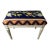 Vintage Hand Carved Hand Weave Tapestry Stool For Sale