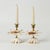 Coastal Vintage Natural Seashell and Brass Candlestick Holder Pair For Sale - Image 3 of 13