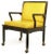 Widdicomb Ebonized Wood and Saffron Upholstered Lounge Chairs - a Pair For Sale - Image 4 of 11