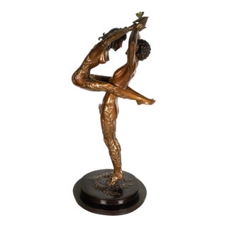 1990s Erte - Les Amants (The Lovers) - Limited Edition Bronze Sculpture - 19 " H For Sale