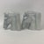 VTG Set 2 Mid Century Ceramic Horse Head Bookends Pale Blue White Glazed 8.5" For Sale In Buffalo - Image 6 of 11