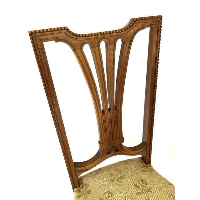 Wood Set of Louis XVI Style Side Chairs, France, 1930s For Sale - Image 7 of 15