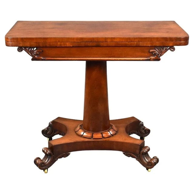 William IV Mahogany Card Table, 1830 For Sale - Image 13 of 13