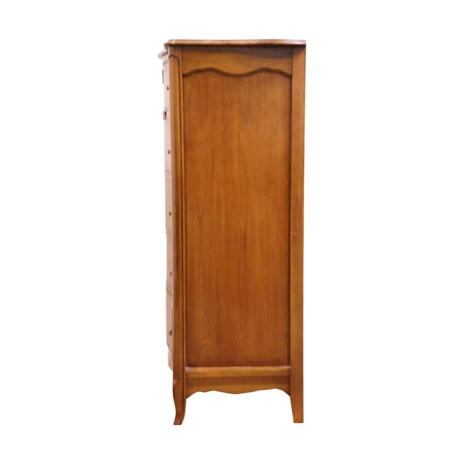 Bassett Furniture Solid Cherry Country French Provincial 37" Chest of Drawers 5400-8960-980 For Sale - Image 9 of 12