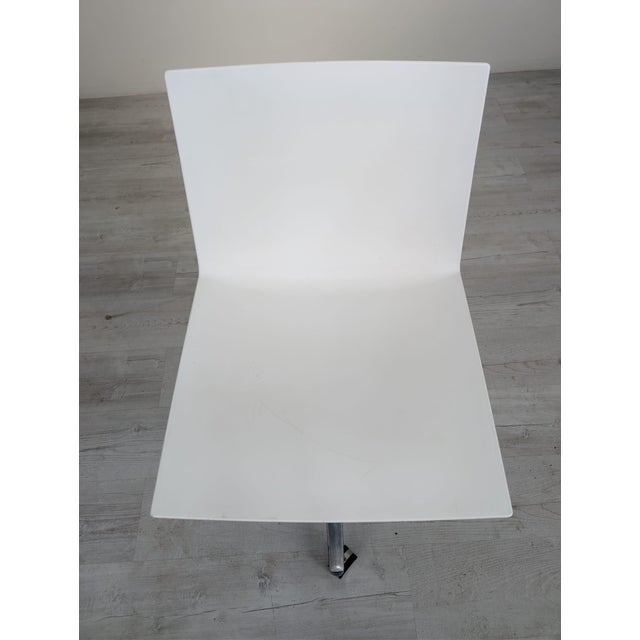 Arper Italian White Swivel Chairs Arper from the Catifa Series For Sale - Image 4 of 18