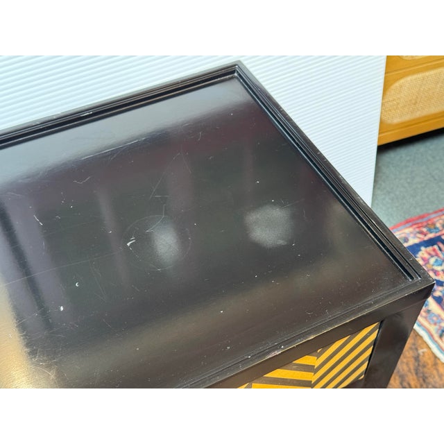 2010s J C Modern Alexander Julian Collection Herringbone Console Table For Sale - Image 5 of 12