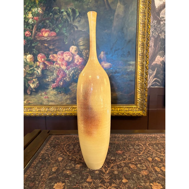 1940s Suzanne Ramié (1907–1974) for Madoura Pottery – Large Stoneware "Bouteille" Vase, 20" H [Jg] For Sale - Image 5 of 5