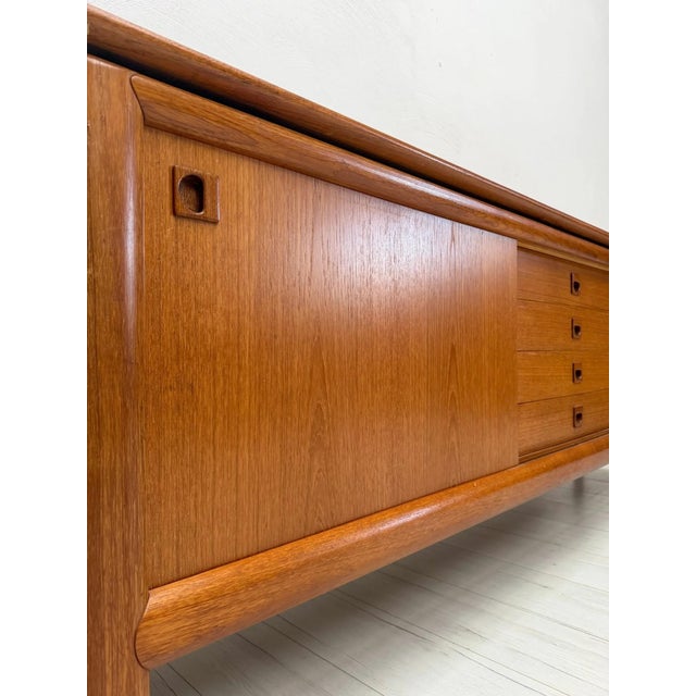 Wood Vintage Danish Teak Sideboard attributed to H.W. Klein for Bramin, 1960s For Sale - Image 7 of 15