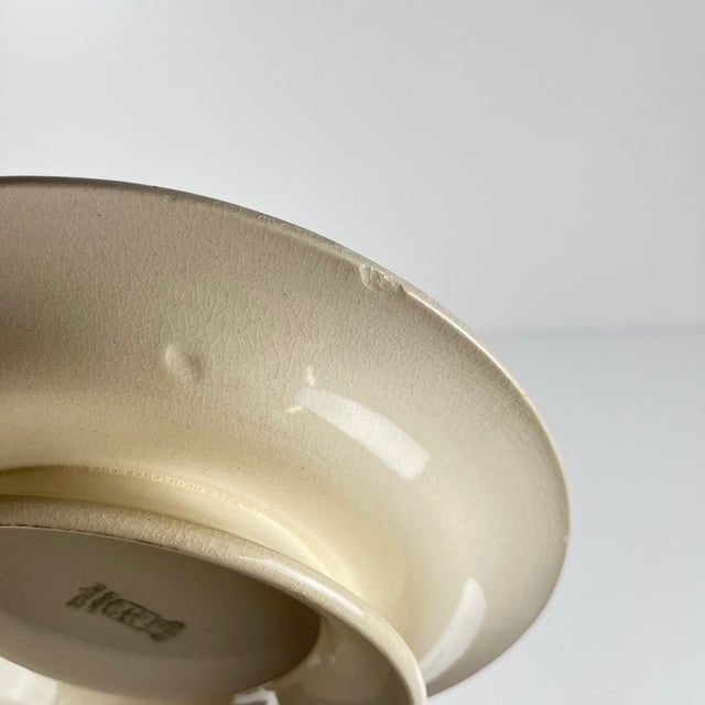 Ceramic Pedestal Serving Plate from Longwy, 1890s For Sale - Image 7 of 8