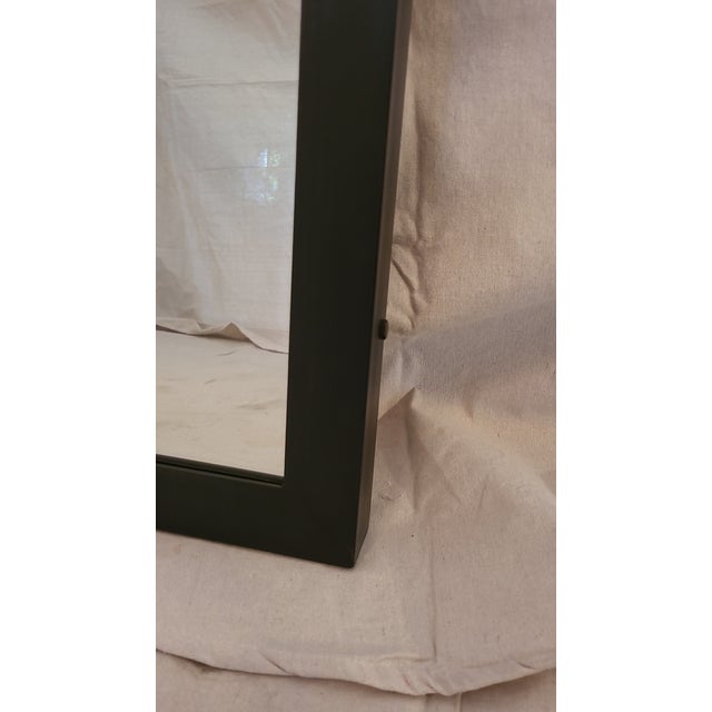 Industrial Vintage Industrial Steel Framed Mirror For Sale - Image 3 of 3