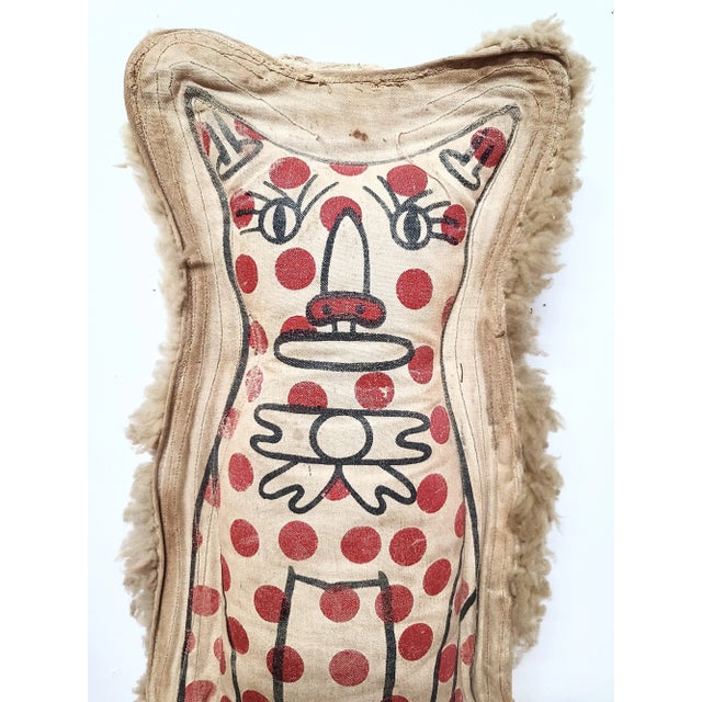 1950s 1950s Carnival Knock Down Punk Cat Folk Art For Sale - Image 5 of 6