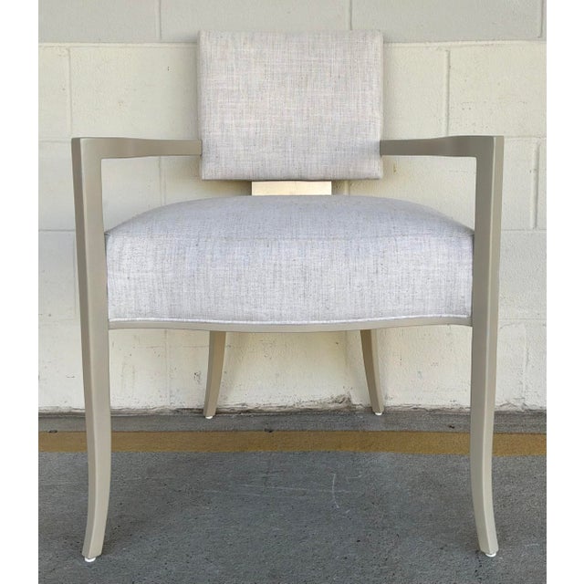 Modern Caracole Modern White Reserved Seating Dining Chairs Set of 6 For Sale - Image 3 of 13