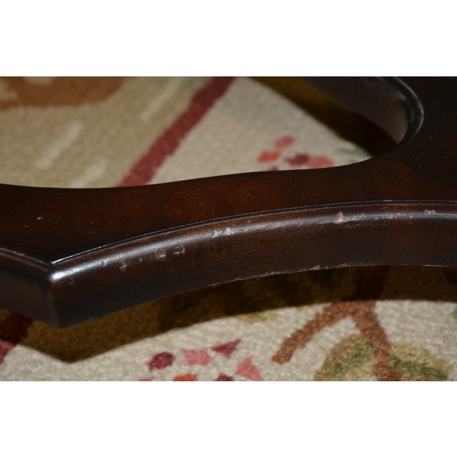 Cheetah Print Cowhide Covered Bench Ottoman W/ Nail Head Trim & Baluster Wood Base For Sale - Image 16 of 18