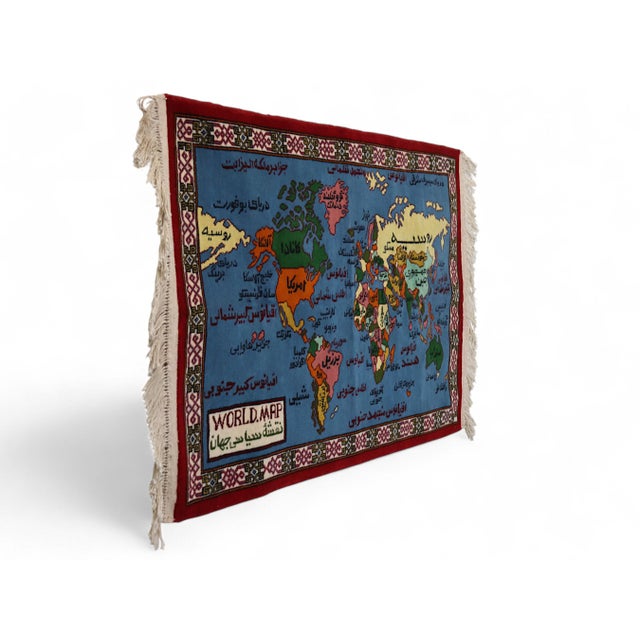 Vintage Hand Knotted Wall Rug, 1990s For Sale - Image 6 of 18