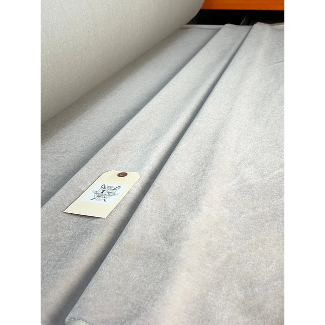 This is an exceptional 27-yard continuous roll of luxury French-woven mohair velvet, produced by a boutique European mill...