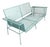 Mid-Century Modern Metal Mesh Settee in the Style of Russell Woodard For Sale