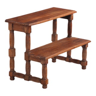 A Set of French Oak Library Steps, C. 1890. For Sale