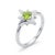 Peridot Compass Design Ring, North Star Celestial Ring Us 7 For Sale - Image 4 of 4