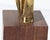 Wood Cast Brass Figurative Sculpture by Aharon Bezalel For Sale - Image 7 of 8