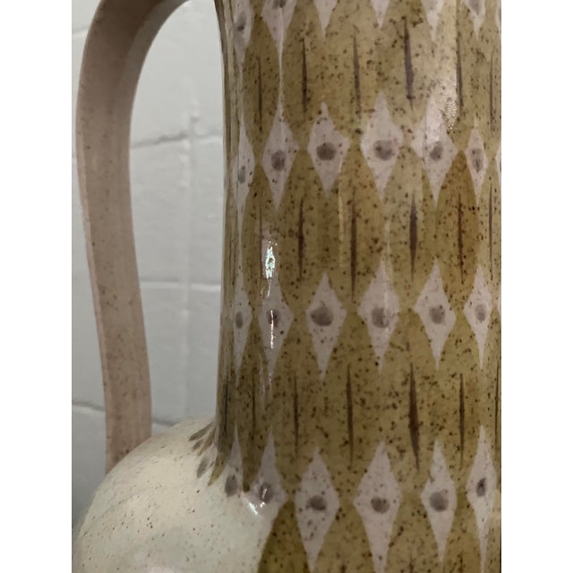 Ceramic 1950s Red Wing "Futura Golden Viking" Mid-Century Modern Ceramic Ewer For Sale - Image 7 of 7