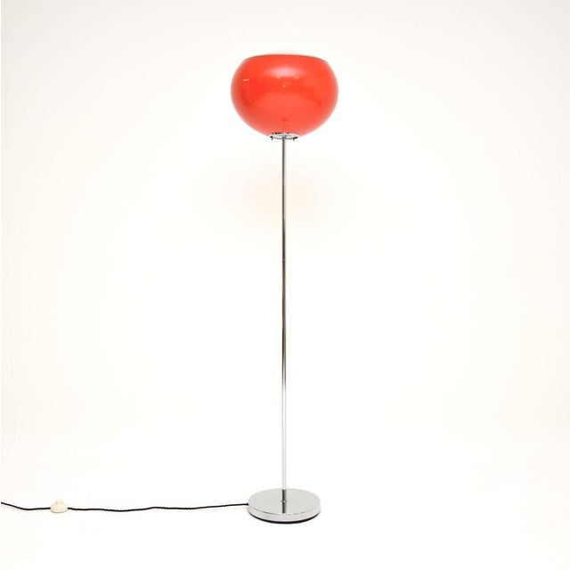 Red Vintage Italian Floor Lamp from Guzzini, 1970s For Sale - Image 8 of 8