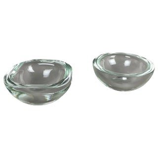 Murano Glass Shell Bowls, Italy, 1960s, Set of 2 For Sale