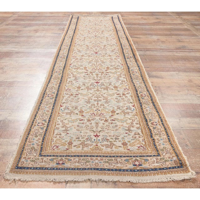 Beige Late 20th Century Late 20th Century Vintage Indian Runner 02'07 X 11'08 For Sale - Image 8 of 9