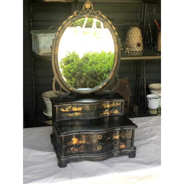 This is a beautiful toilet swing mirror in wonderful condition. It has two drawers that pull out for items of you’re...