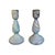 Experience the beauty and craftsmanship of our exquisite Blue Swirl Glass Candlestick Holder, inspired by the ancient...